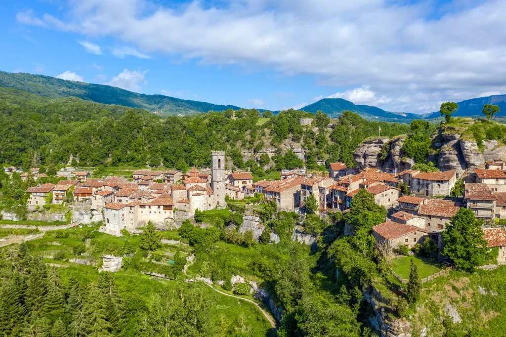 Rupit, a medieval village in the middle of nature. Catalonia, Spain