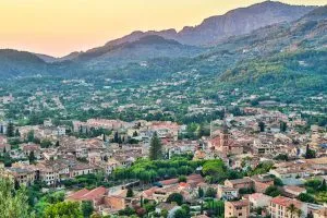 Town called soller between mountains stockpack adobe stock